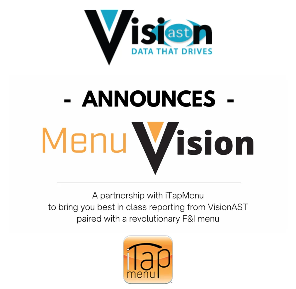 VisionAST Announces Menu Partnership with iTapMenu